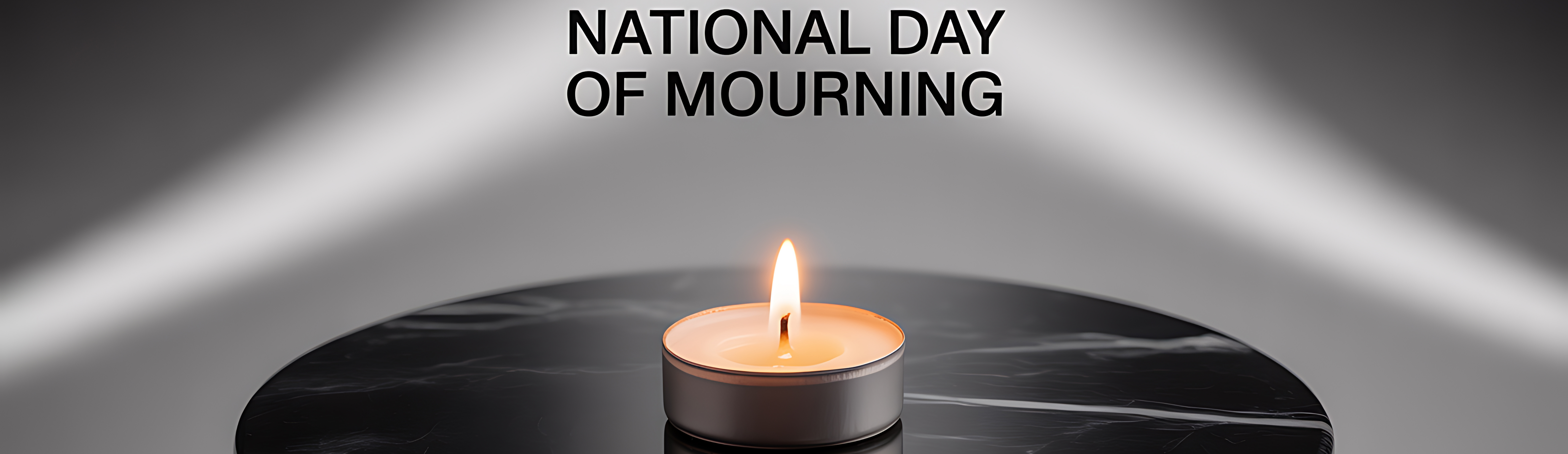National Day of Mourning Banner