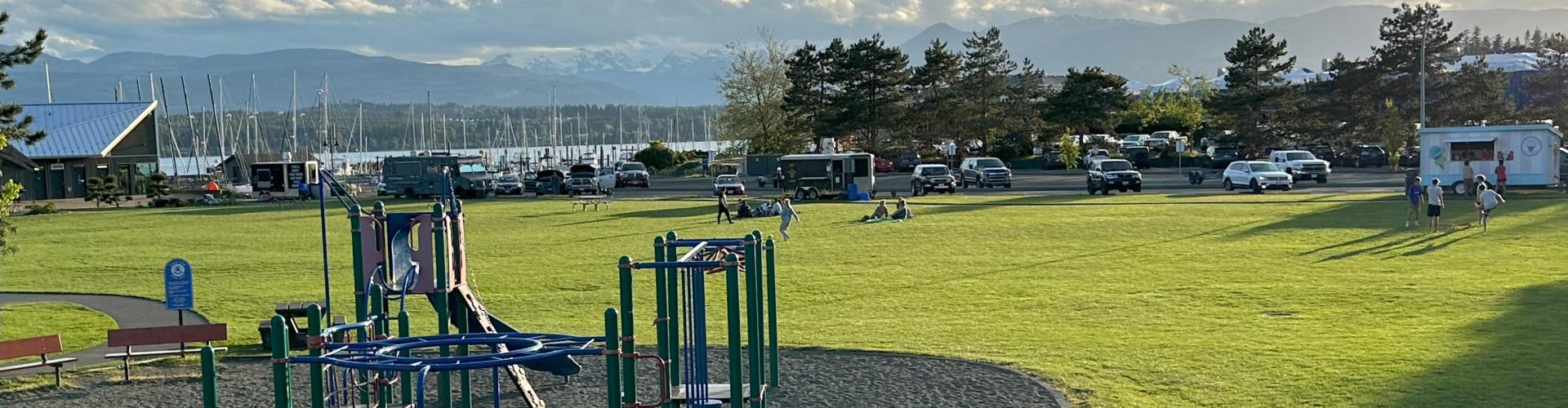 Comox Marina Park Banner For Sustainability 